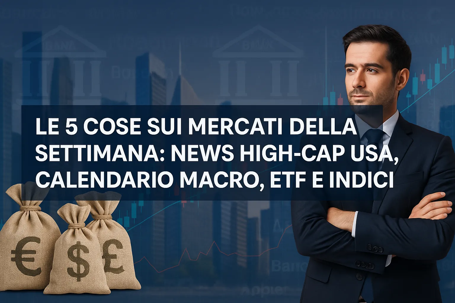 Scopri di più sull'articolo Le 5 Cose sui Mercati della Settimana: News High-Cap USA, Calendario Macro, ETF e Indici