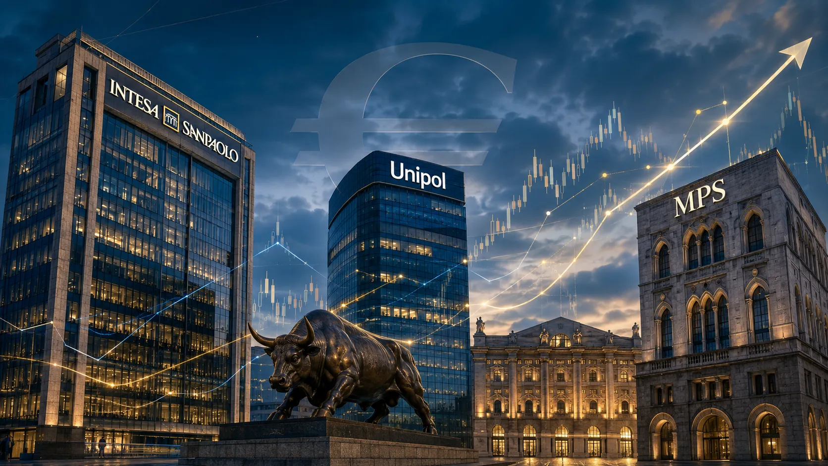 Al momento stai visualizzando Intesa, Unipol e MPS: il nuovo triangolo della finanza italiana che può ridisegnare banche, assicurazioni e Borsa