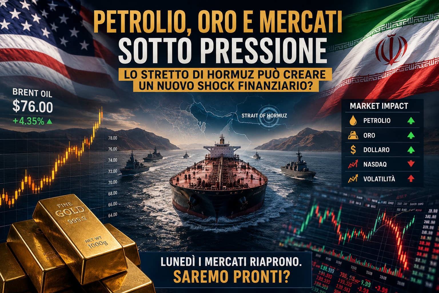 Scopri di più sull'articolo Stretto di Hormuz, petrolio e inflazione: la crisi tra Stati Uniti e Iran cambia la mappa dei mercati