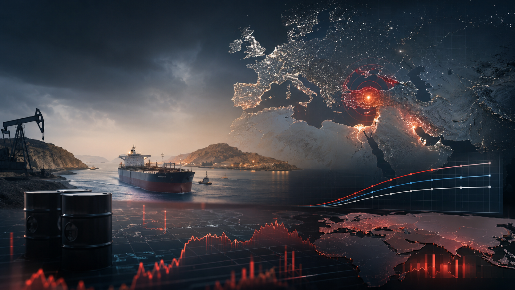 Scopri di più sull'articolo Petrolio a 100 dollari, BCE prudente e mercati in allarme: torna lo spettro dell’inflazione