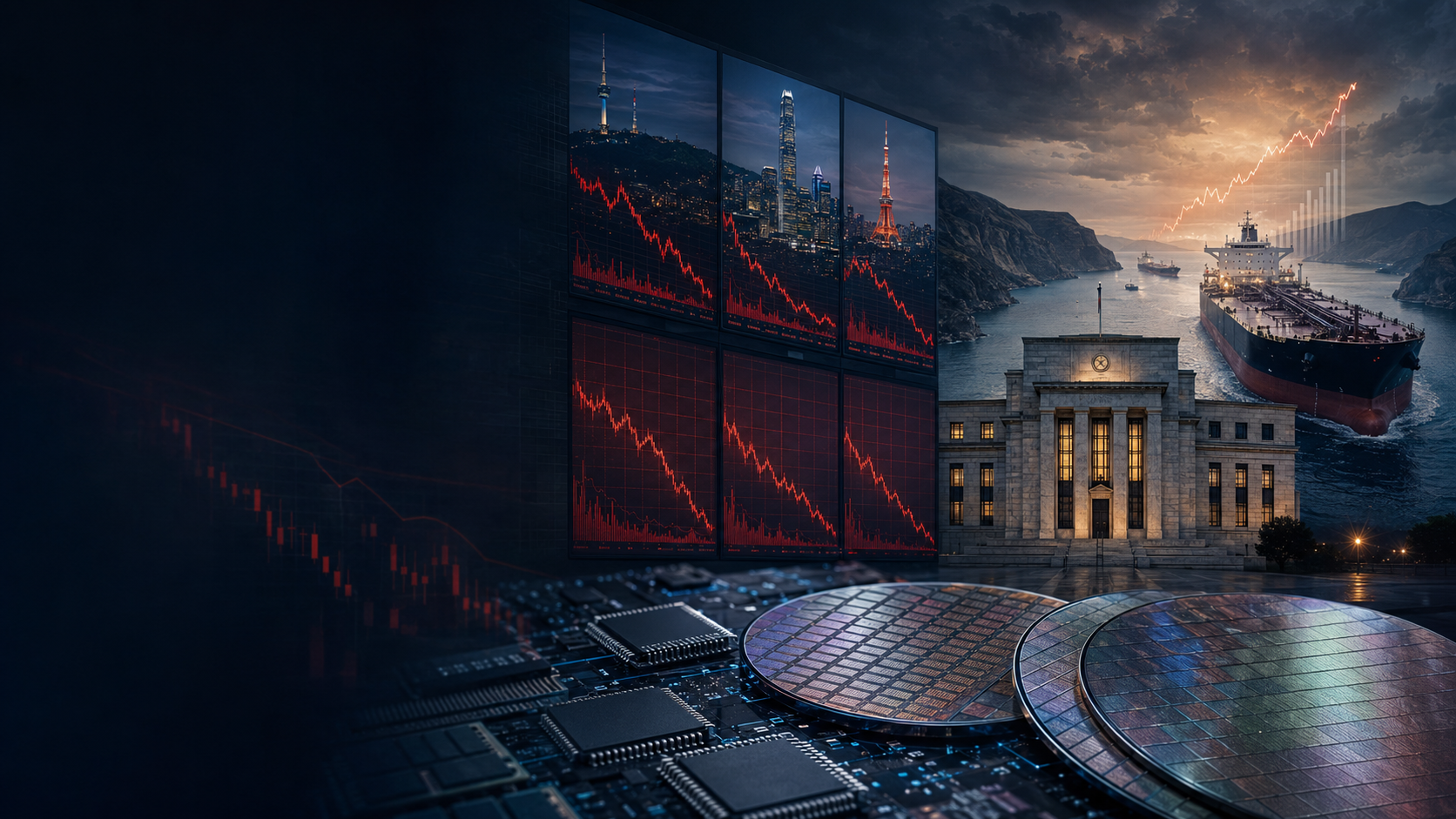 Scopri di più sull'articolo Il mercato entra nella notte della Fed: Asia travolta, petrolio in rialzo e Big Tech sotto esame